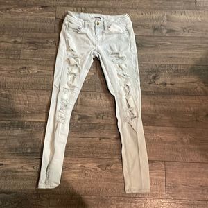 AMERICAN EAGLE LIGHT WASH SKINNY JEANS SIZE 4